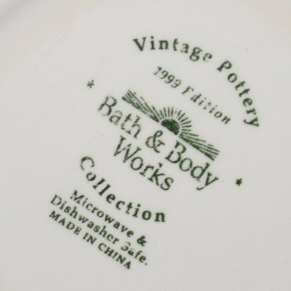 Rare Bath & Body Works Vintage Ceramic Pitcher Pottery Collection 1999 Edition - Picture 8 of 8